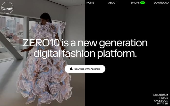 Zero10 website preview