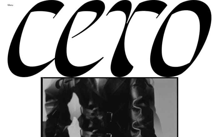 Cero Magazine website preview