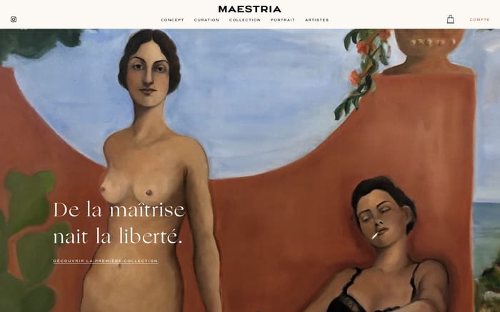 Maestria website preview