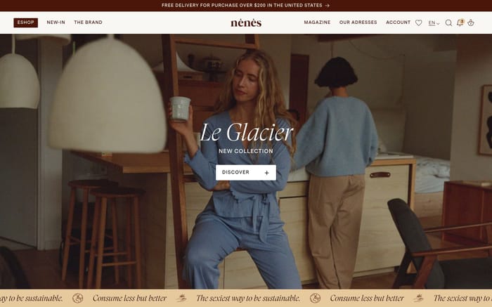 Nénés Paris website preview