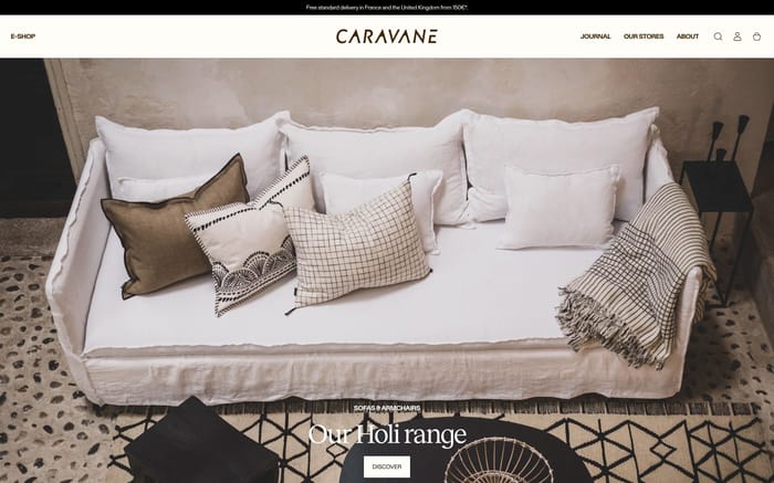 Caravane website preview