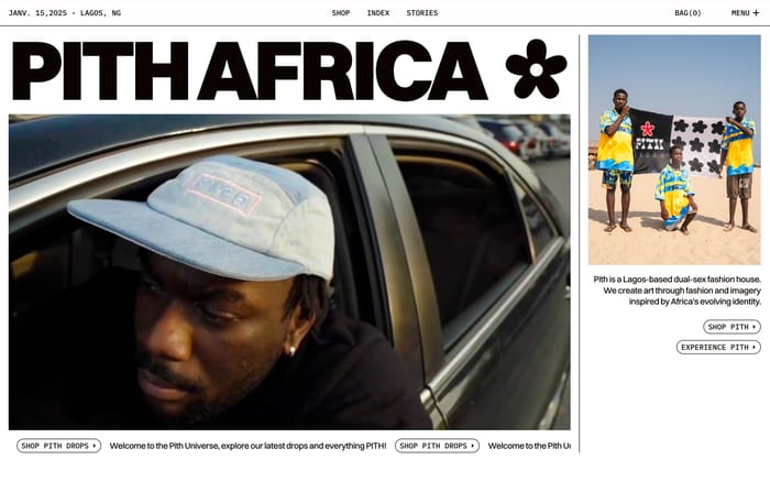 Pith Africa website preview