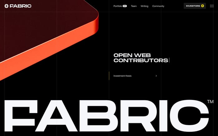 Fabric website preview