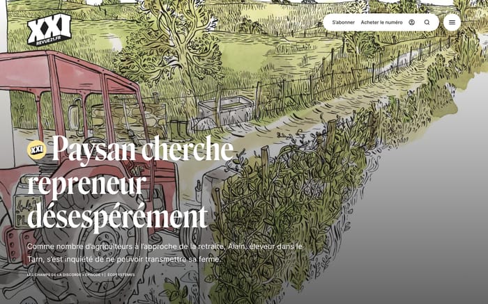 Revue21 website preview