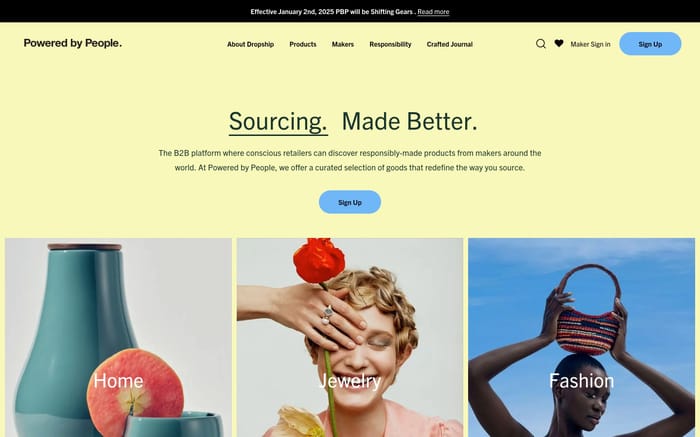 Powered by People website preview