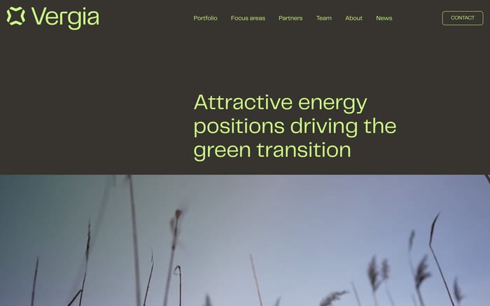 Vergia website preview