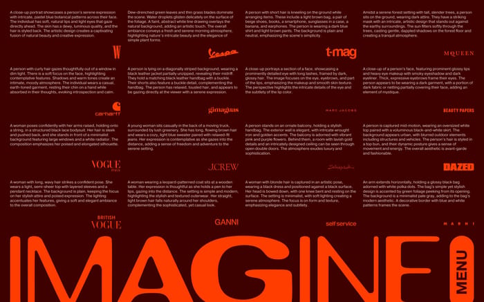 Imagine website preview