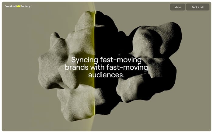 Vendredi Society website preview