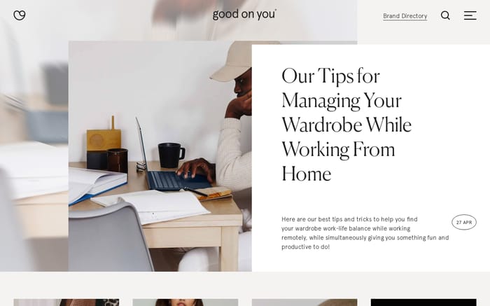 Good On You website preview