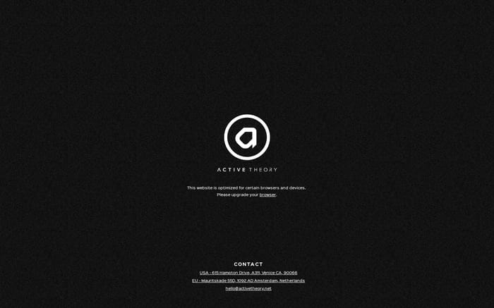 Active Theory website preview