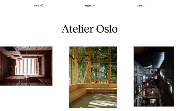 Atelier Oslo website preview