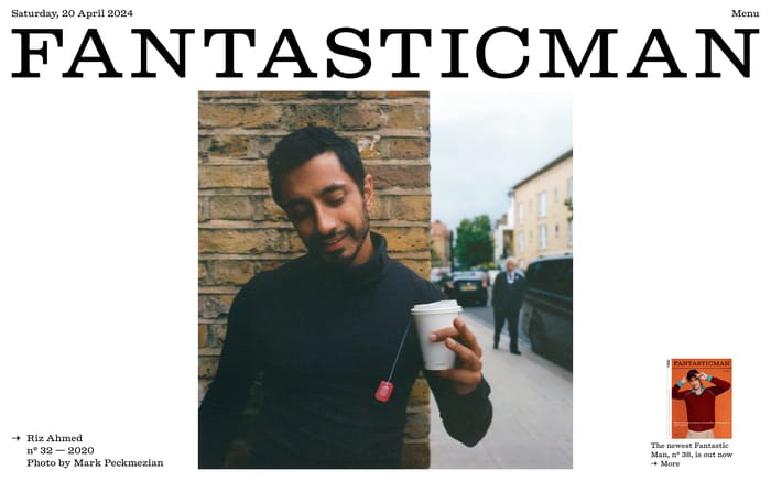 Fantastic Man website preview
