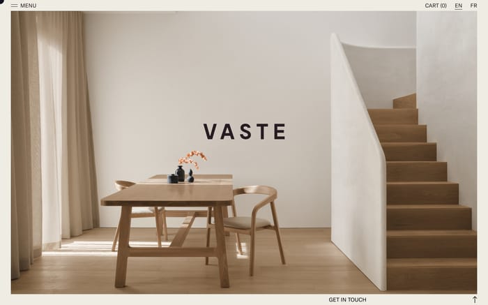 Vaste website preview