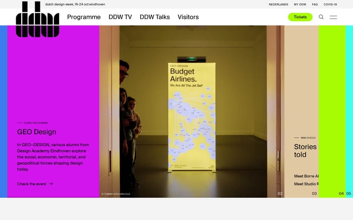 Dutch Design Week website preview