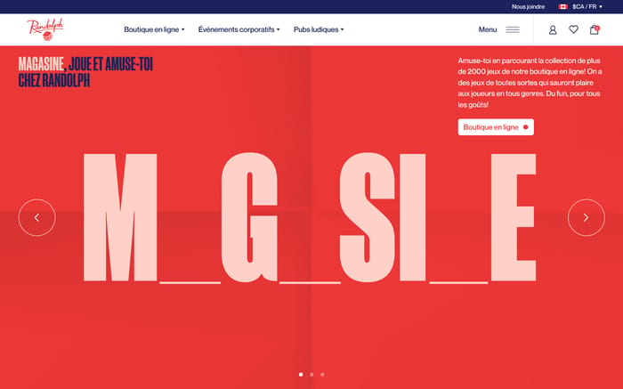 Randolph website preview
