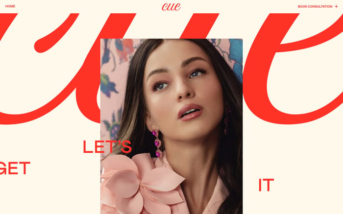 Cue website preview