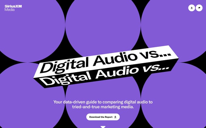 SiriusXM 2023 Audio Report website preview