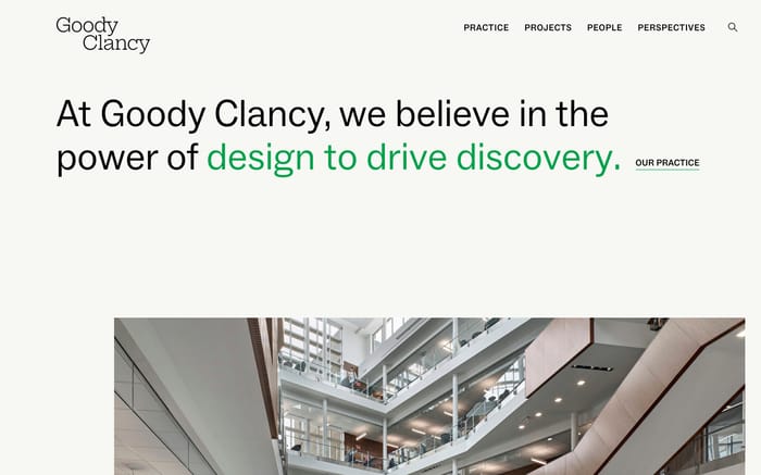 Goody Clancy website preview
