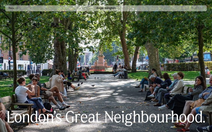 Discover Angel Islington website preview