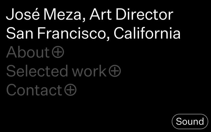 José Meza website preview