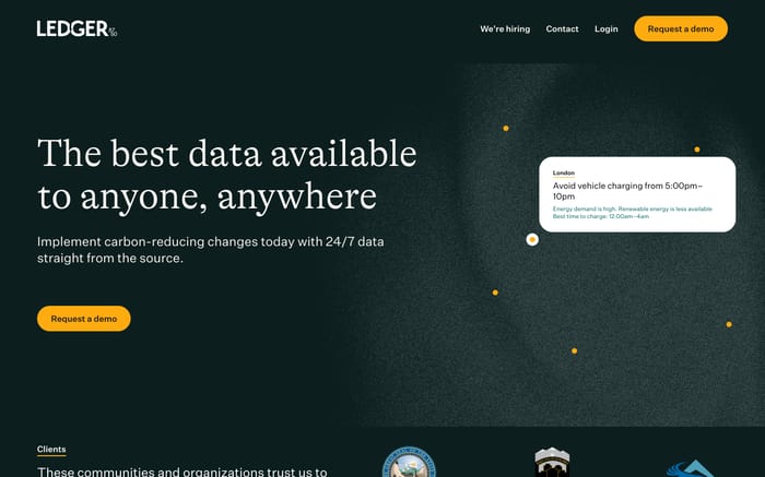 Ledger8760 website preview