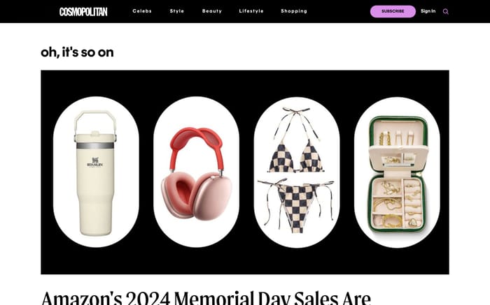 Cosmopolitan website preview
