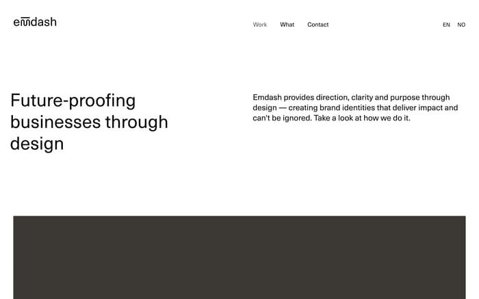 Emdash website preview