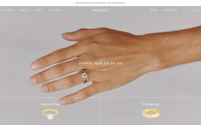 Holden website preview
