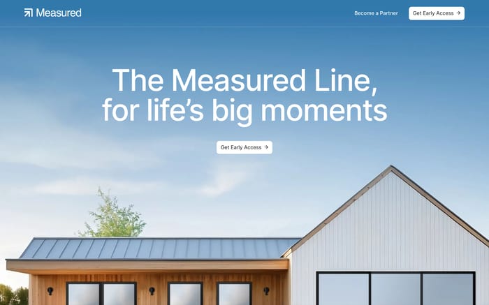 Measured Financial website preview