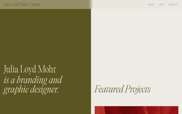 Julia Loyd Mohr website preview