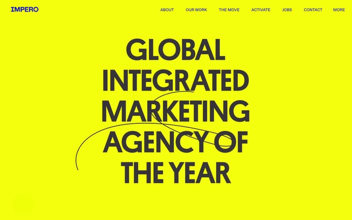 Impero website preview