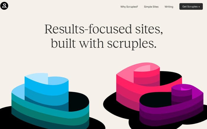 Scruples Studio website preview