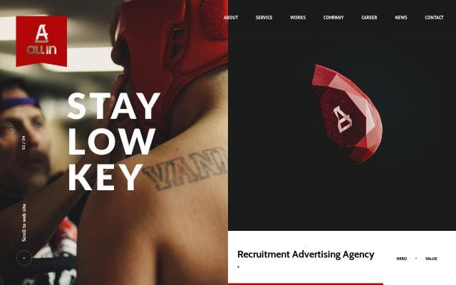 Allhero website preview