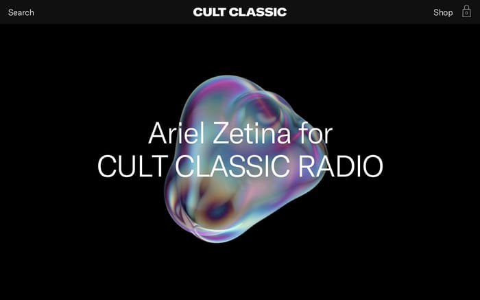 Cult Classic Magazine website preview