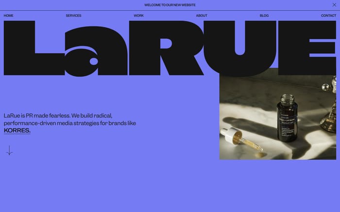 LaRue website preview