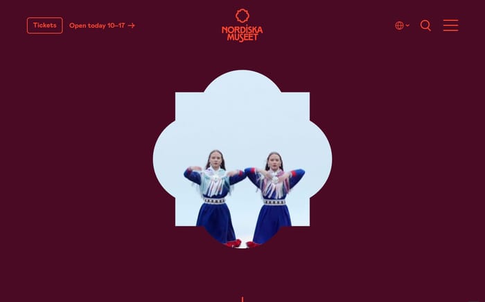 Nordiska Museet website preview