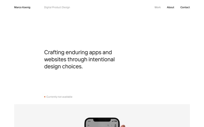 Marco Koenig website preview