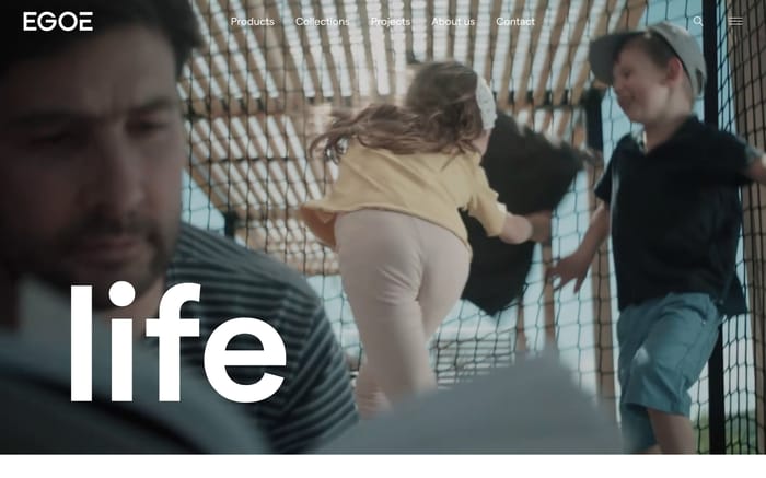 Egoé life website preview