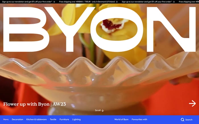 Byon website preview