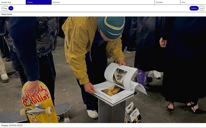 Studio Aup website preview