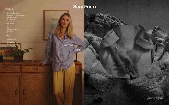 Sageform Studio website preview