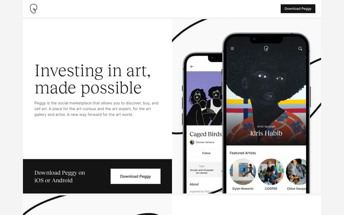 Peggy website preview