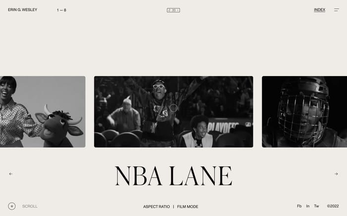 Erin Wesley website preview