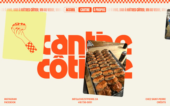 Cantine Côtière website preview