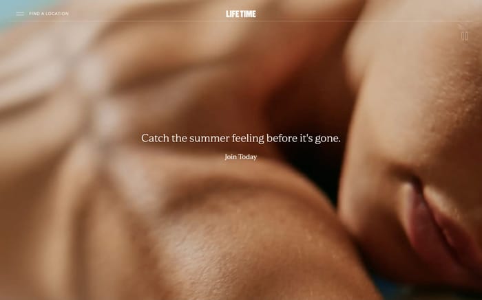 Life Time website preview