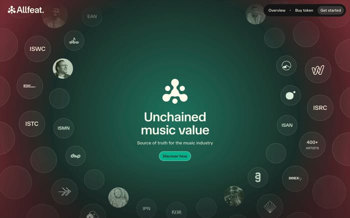 Allfeat website preview