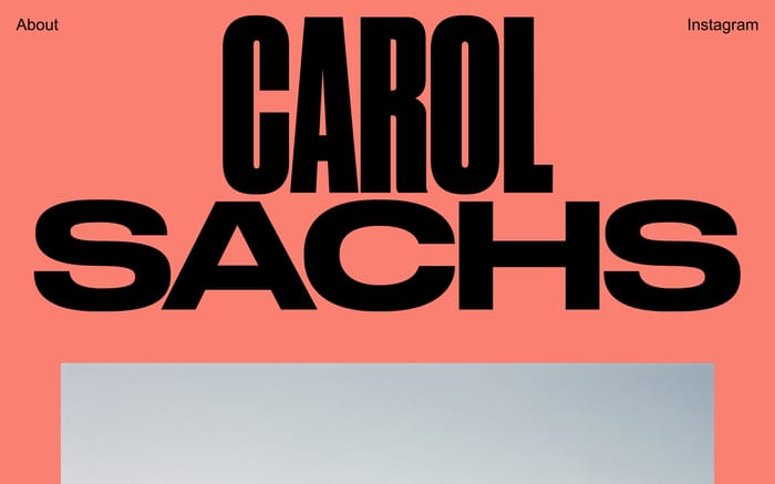 Carol Sachs website preview