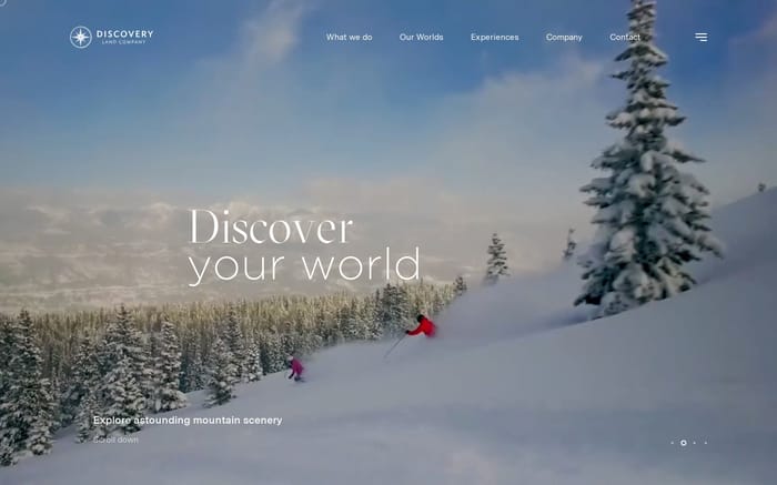 Discovery Land Company website preview