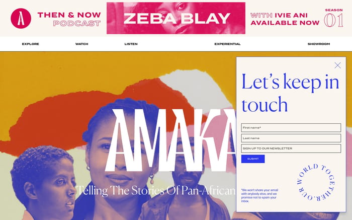 Amaka website preview