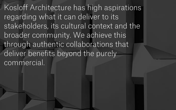Kosloff Architecture website preview